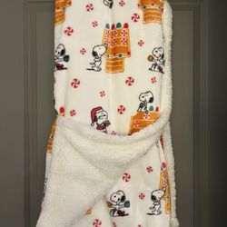 Holiday Snoopy Blanket