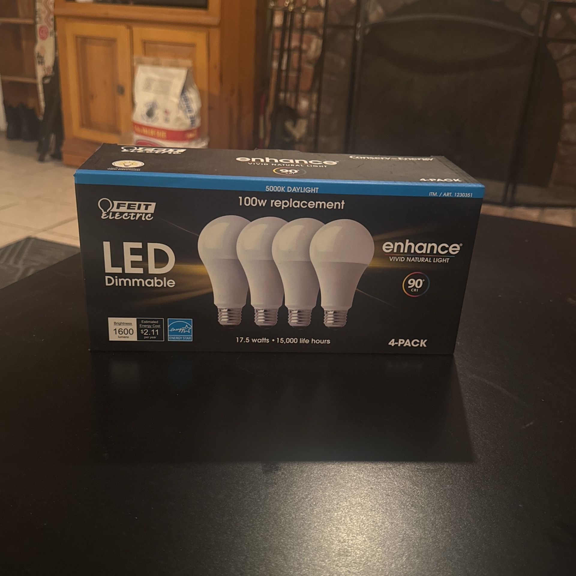 Feit Dimmable LED 5000K Daylight 4-Pack (100W Replacement) 17.5W