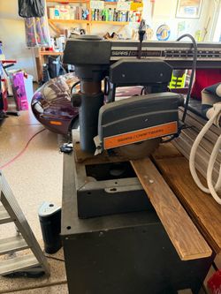 10 inch craftsman radial saw with metal stand