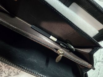 Zipper wallet with compartments Black