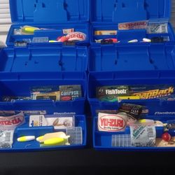 Fishing Tackle Boxes Loaded New