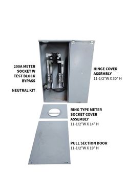 1 Phase 200a Commercial Meter Siemens PARTS ONLY MC2440B1200CEY