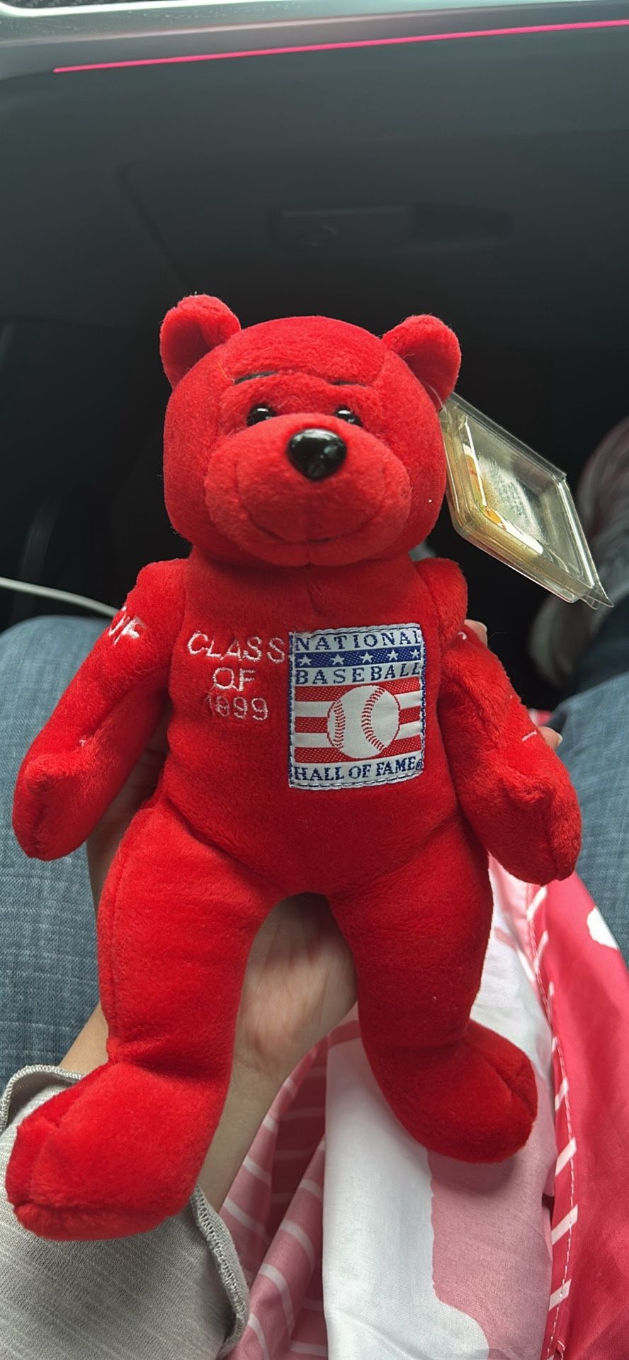 RARE Orlando Cepeda signed baseball hall of fame class of 1999 beanie baby HOF Bear