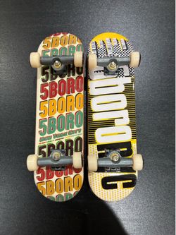 2x Tech Deck 5Boro NYC 96 MM Finger Board Skateboards (2006)