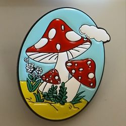 Mushroom Scenery Lapel Pin 
