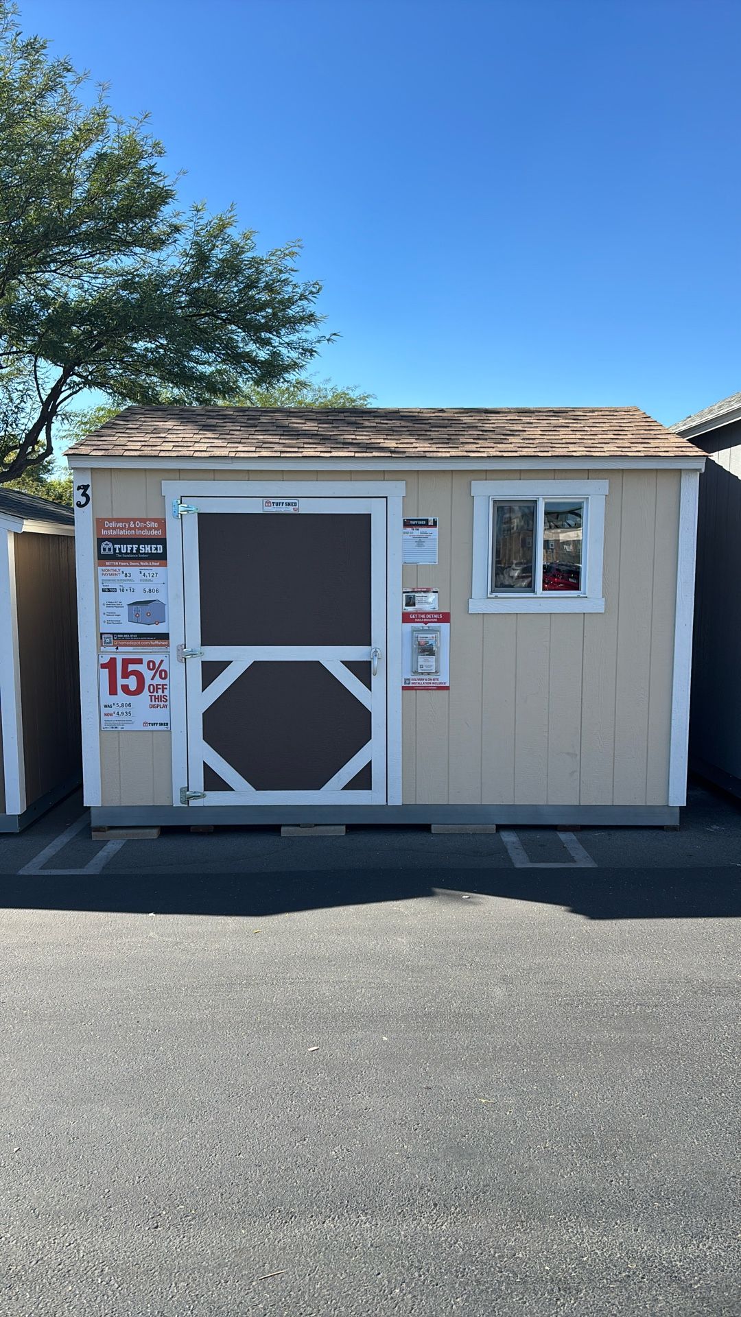 Tuff Shed Sundance TR-700 SD842432 10x12 Was $5,806 Now $4,935 15% Off Financing Available!
