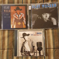 Clay Walker Lot Of 3 CDs: Self Titled, If I Could Make a Living, Hypnotize The Moon