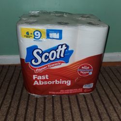 6 Rolls Paper Towels Scott