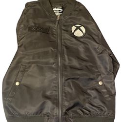 XBOX FANFEST 2024 BLACK BOMBER JACKET SIZE Small 4 Patches Pre-Owned GOOD COND.