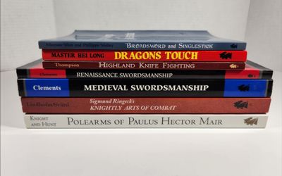 LOT OF 7 PALADIN PRESS BOOK COLLECTION KNIGHTLY ARTS OF COMBAT DRAGONS TOUCH