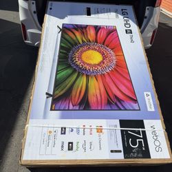 75 Tv $55 Down On Finacing Free Delivery 6 Month warranty.  75 Lg Tv Smart 4k HDTV 