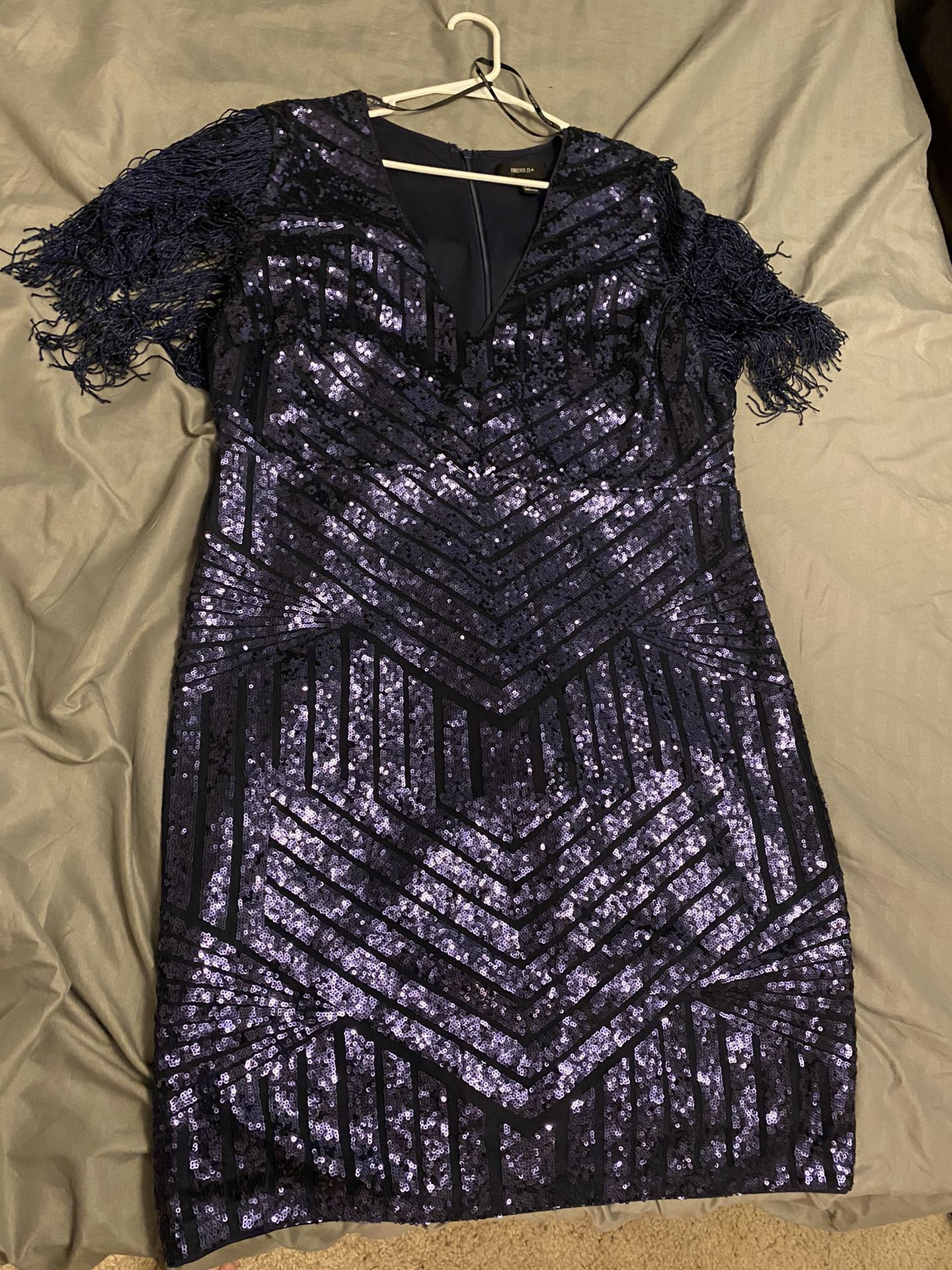 Navy special occasion dress size 2X