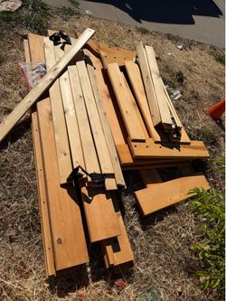 Solid wood bunk bed