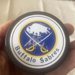 BGS Grant Fuhr Signed Autographed Buffalo Sabres Puck Beckett Coa Goalie 90s