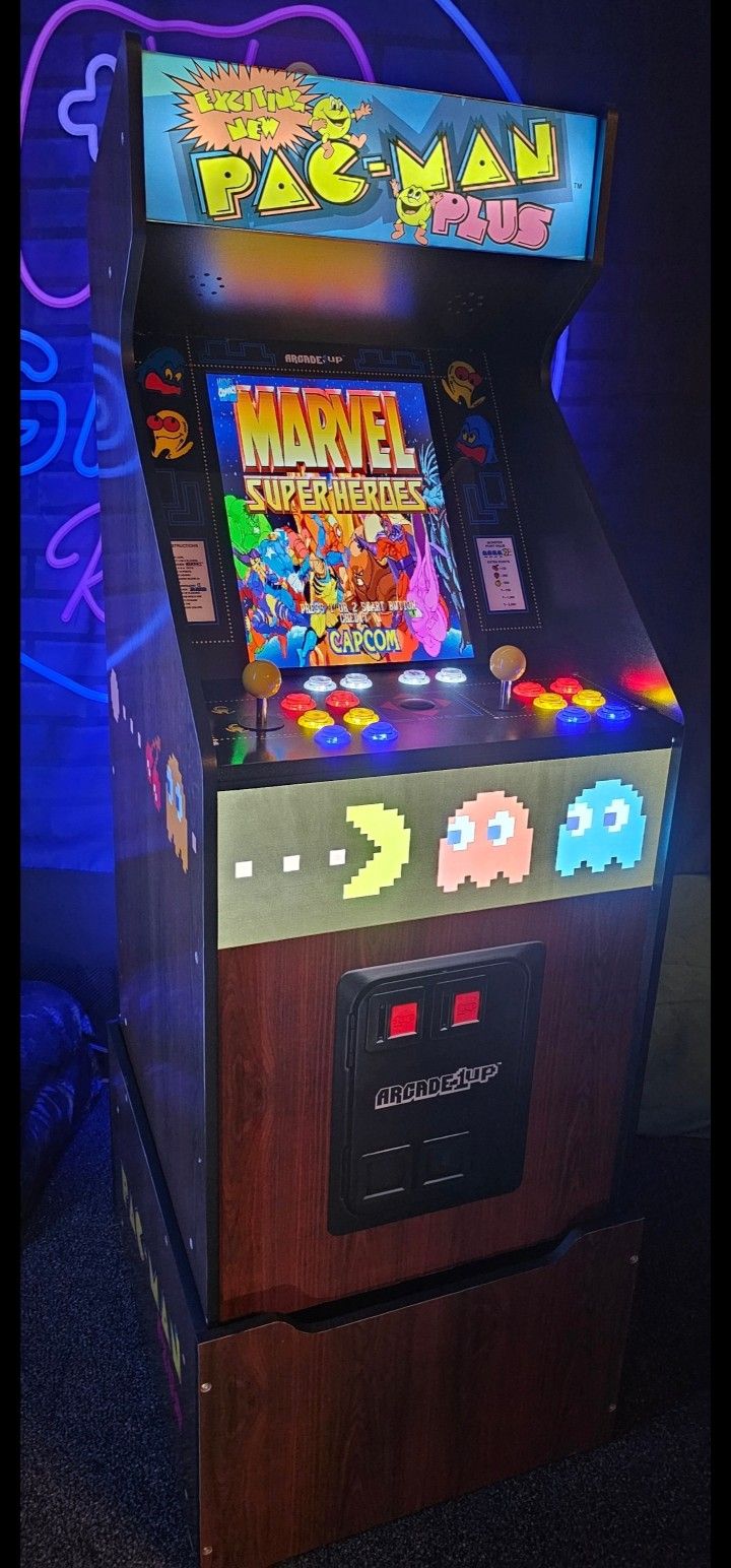 Retro Pac Man Arcade1up Cabinet With Over 15,000 Video Games
