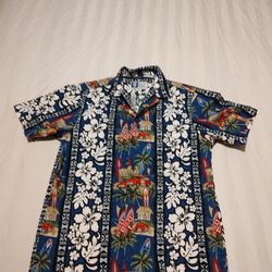 RJC Hawaiian Shirt Men's Small Vintage USA 