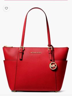 Michael Kors Jet Set Purse red