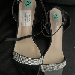 New (never worn) Black Heels 8 1/2