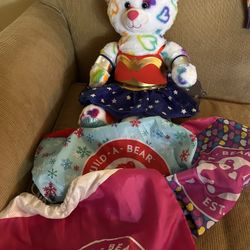 Colorful Hearts Build A Bear And Three Backpacks