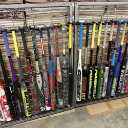 Lot Of 24 Used USSSA Slow Pitch Softball Bat 220 240 Stamps Miken Worth Onyx DeMarini Pure Combat Louisville Slugger