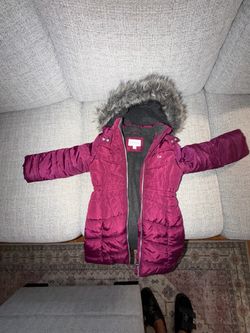 Calvin Klein Kids Puffer Jacket with Faux Fur Hood