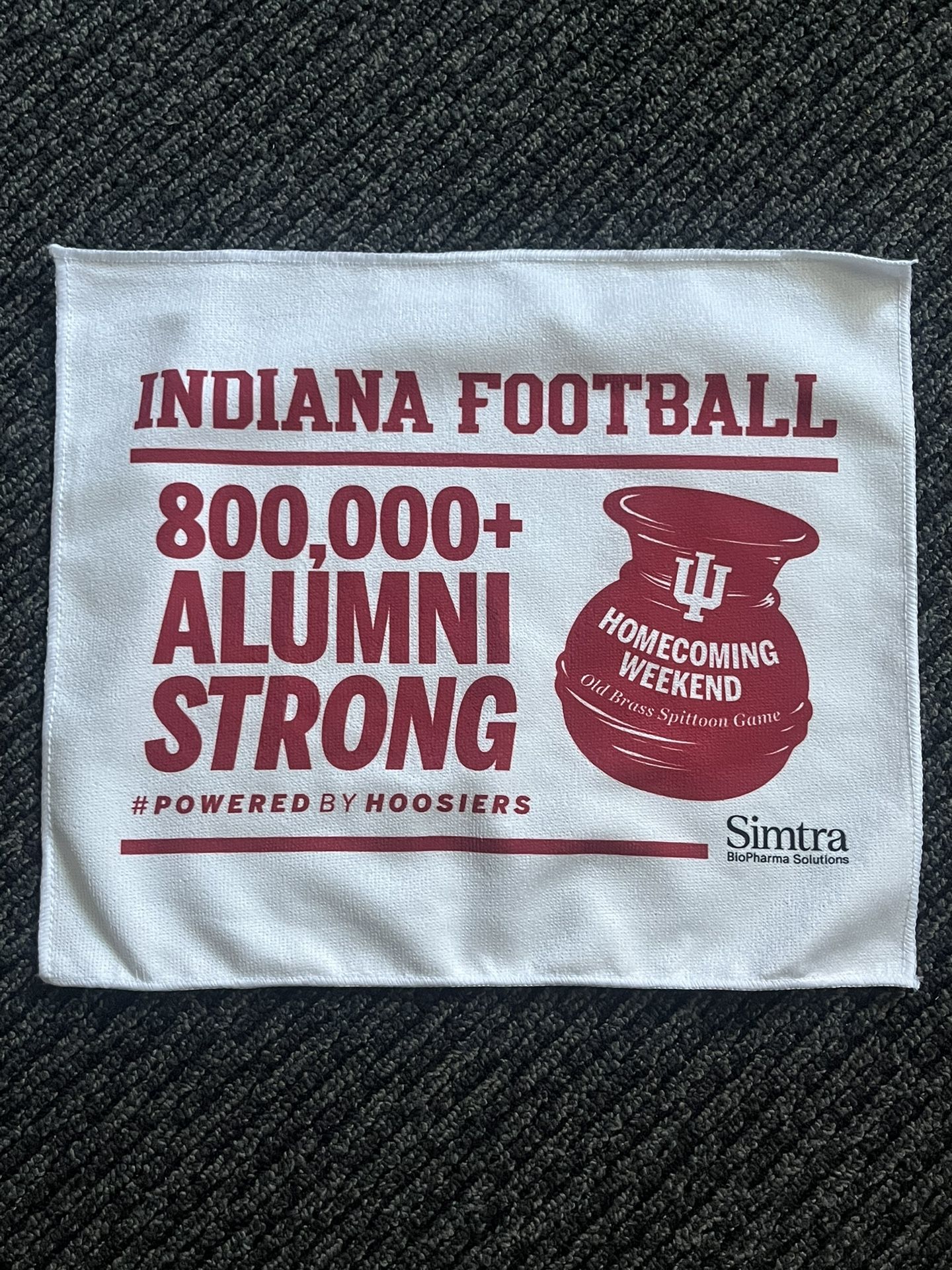 Indiana Football Rally Towel Homecoming Vs Michigan State 10/18/2025