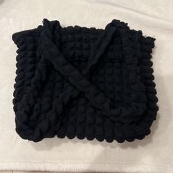black puff bag