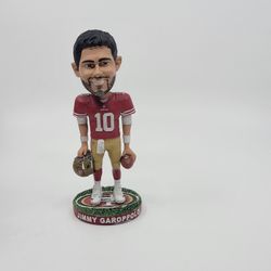 Jimmy Garoppolo San Francisco 49er Bobblehead 2018 New in the box. Light 
box wear - please see the photos.  Taking out of the box only to take 
photo
