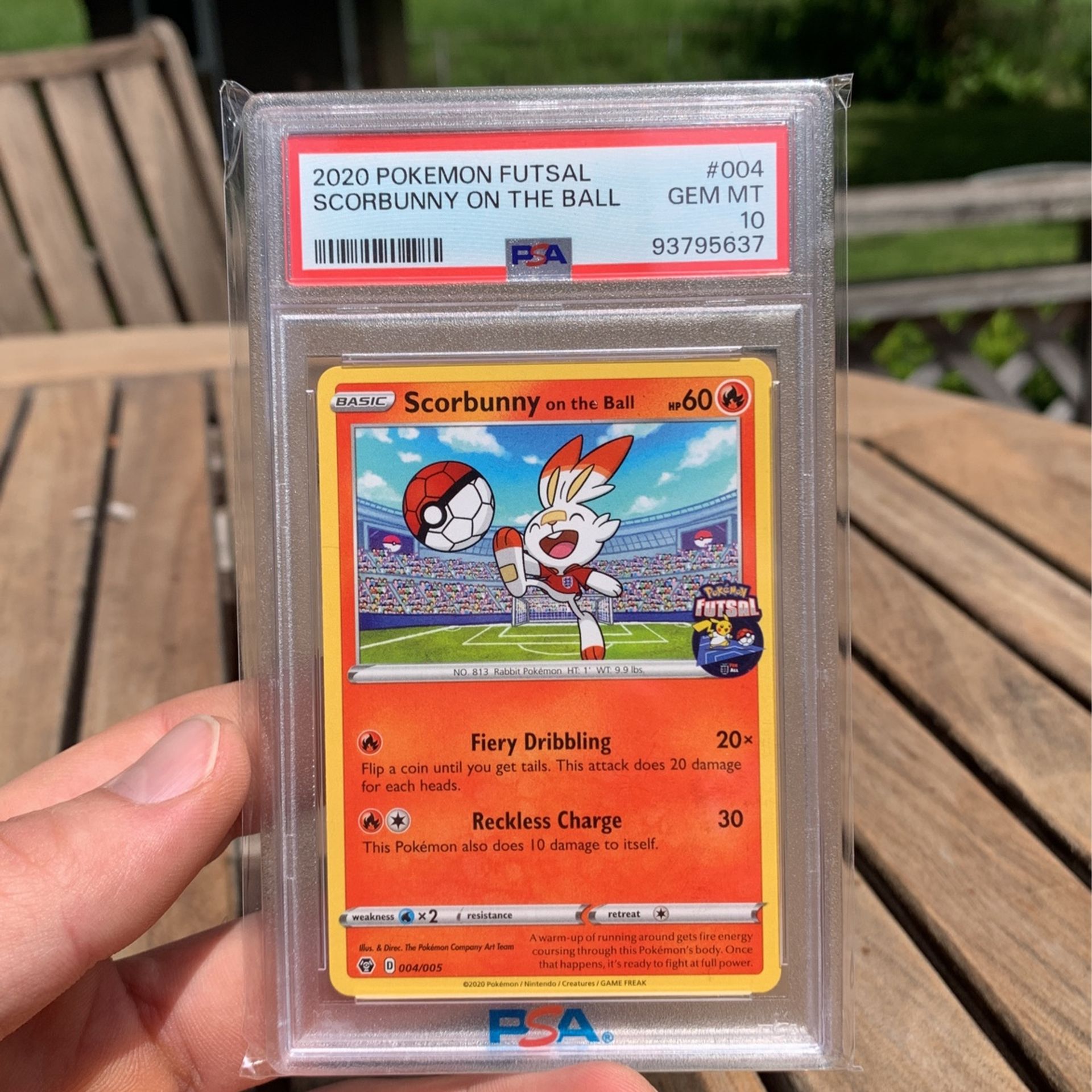 Pokemon Scorbunny On The Ball Psa 10