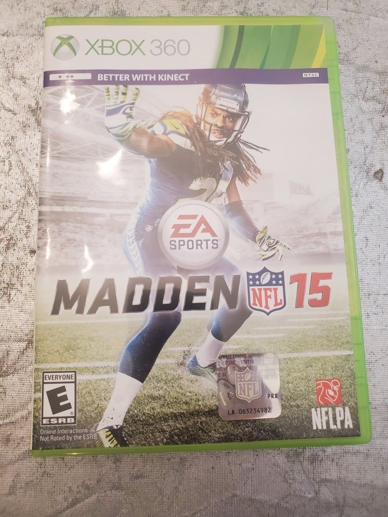 Madden NFL 15  football (Microsoft Xbox 360, 2014) GAME video game