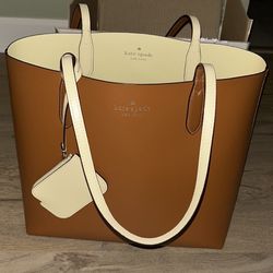 Kate Spade Reversible Leather Tote Bag 
