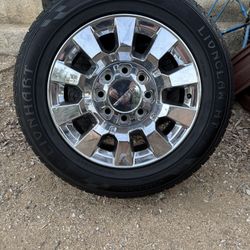 20 Inch GM Wheels And Tires W/sensors 8 Lug Denali 8x180mm
