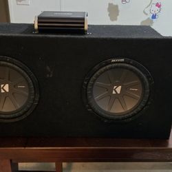 10" Kickers Subwoofer And 500w Amp 