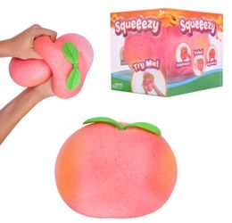 Squeeezy peach squishy toy