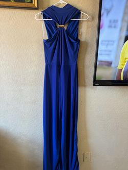 Royal blue maxi jumpsuit size M