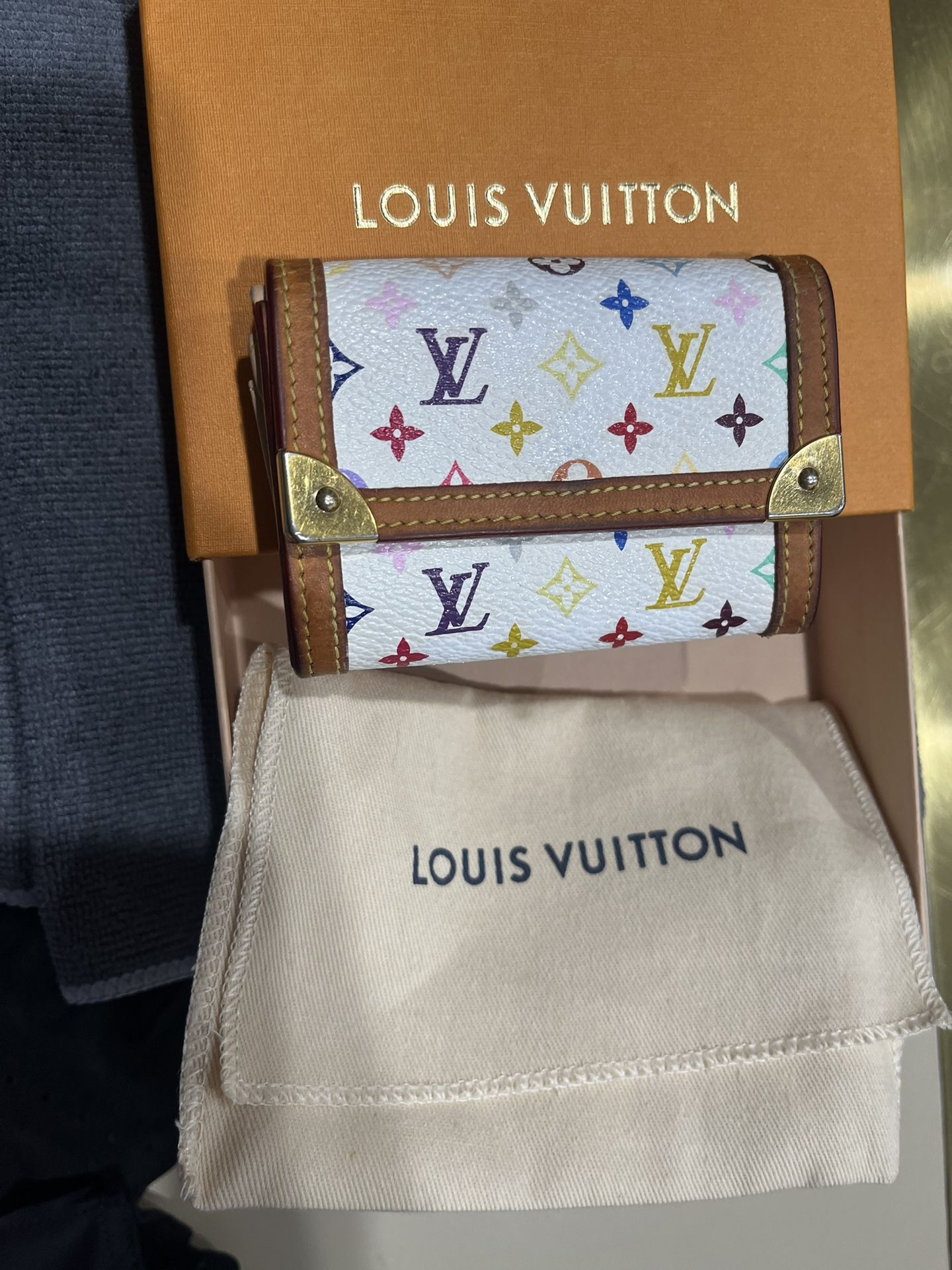 Vintage takashi murakami louis wallet Authentic