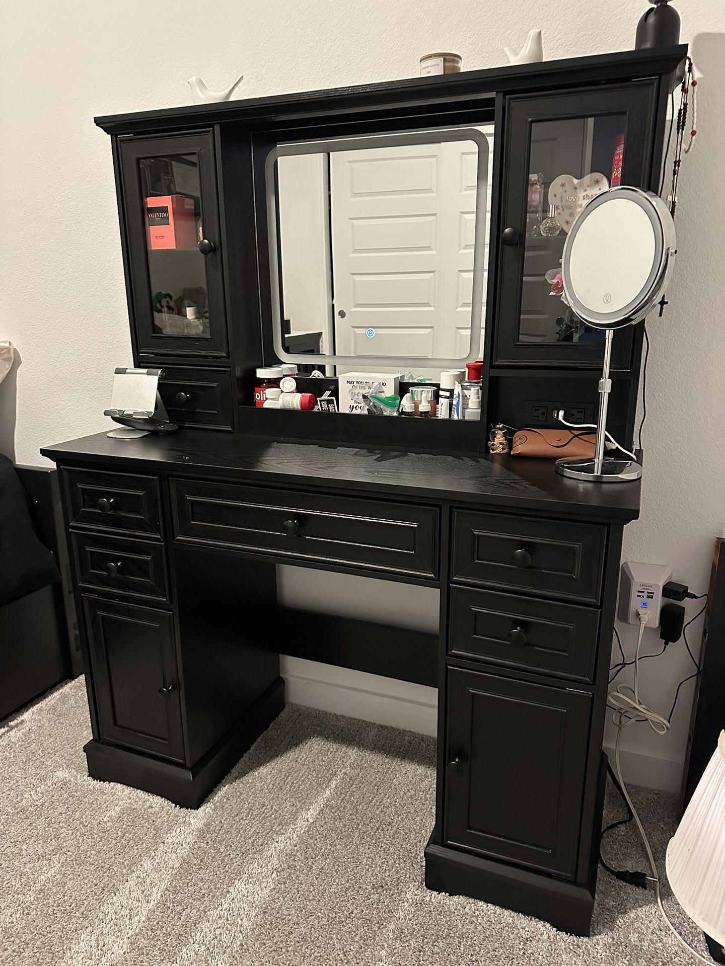 Black Vanity Desk