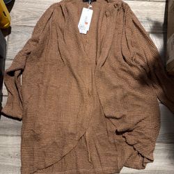 Brown Cardigan Size SMALL & Medium