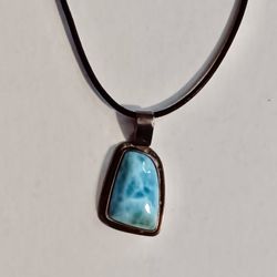 Vintage Jewelry.  Sterling turquoise Necklace.  18 inch. 