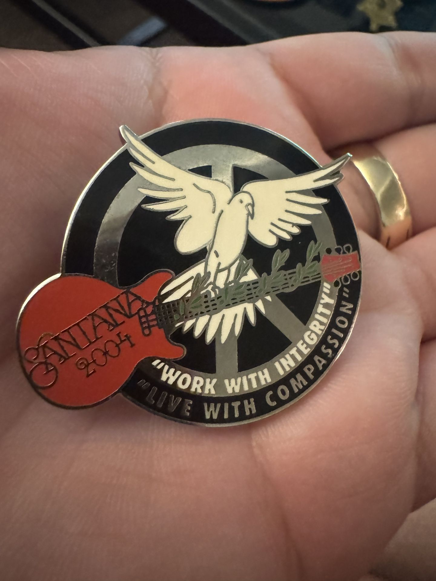SANTANA pin Vintage 2004 Collectible