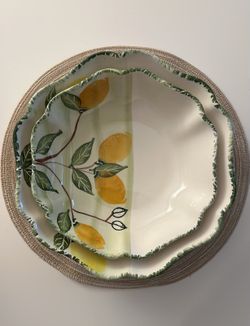 Lemon-Themed Bowl Set (Like New)