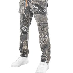 CAMO SNAP CARGO PANTS-REAL CAMO (S/30)