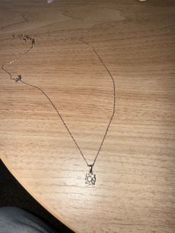 10k white gold necklace