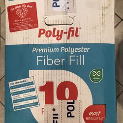 poly-fil stuffing for crafts , pillows , dog beds etc
