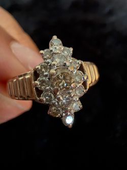 Vintage Yellow Gold Diamond Ring