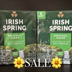 (TWO PACKAGES) IRISH ☘️ SPRING BAR SOAPS