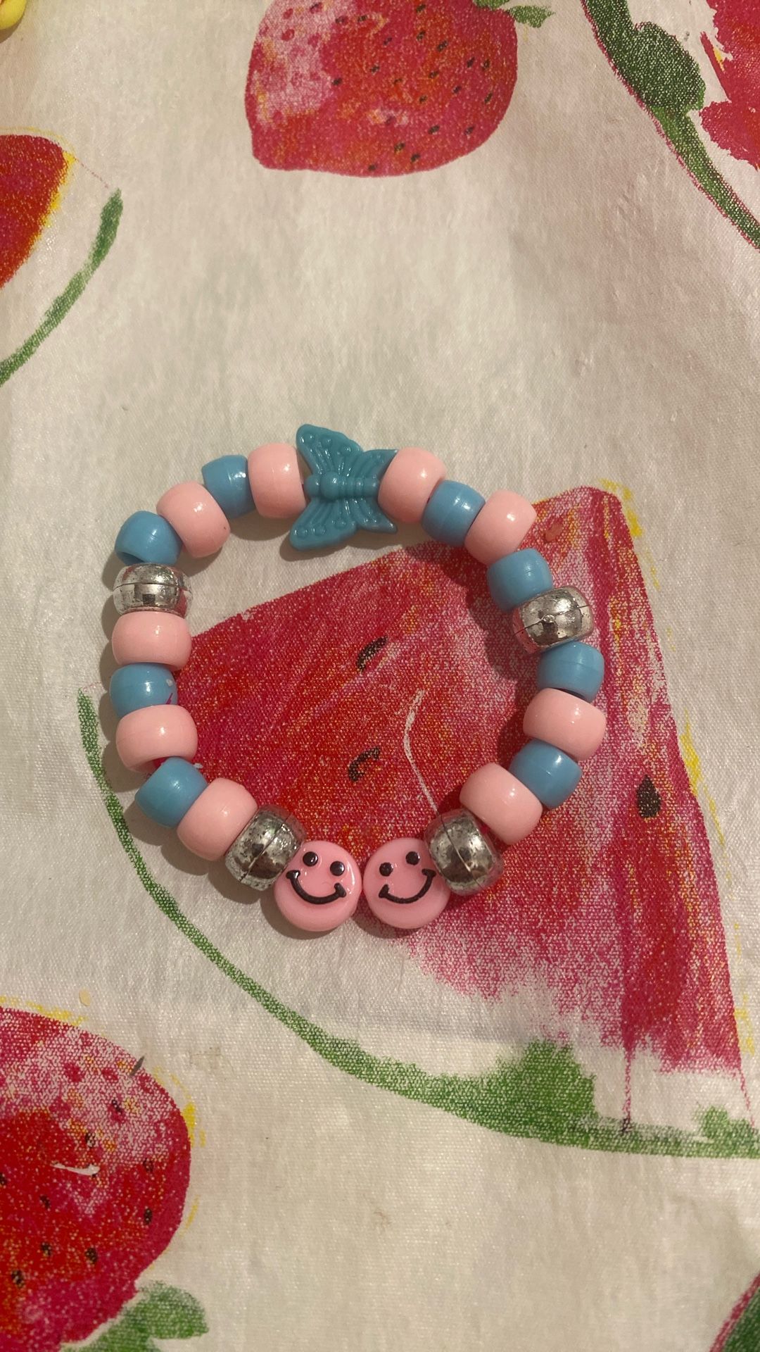 Pink Smiley Bracelet