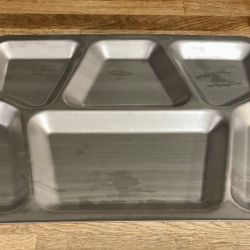 Army  Navy surplus mess hall trays.