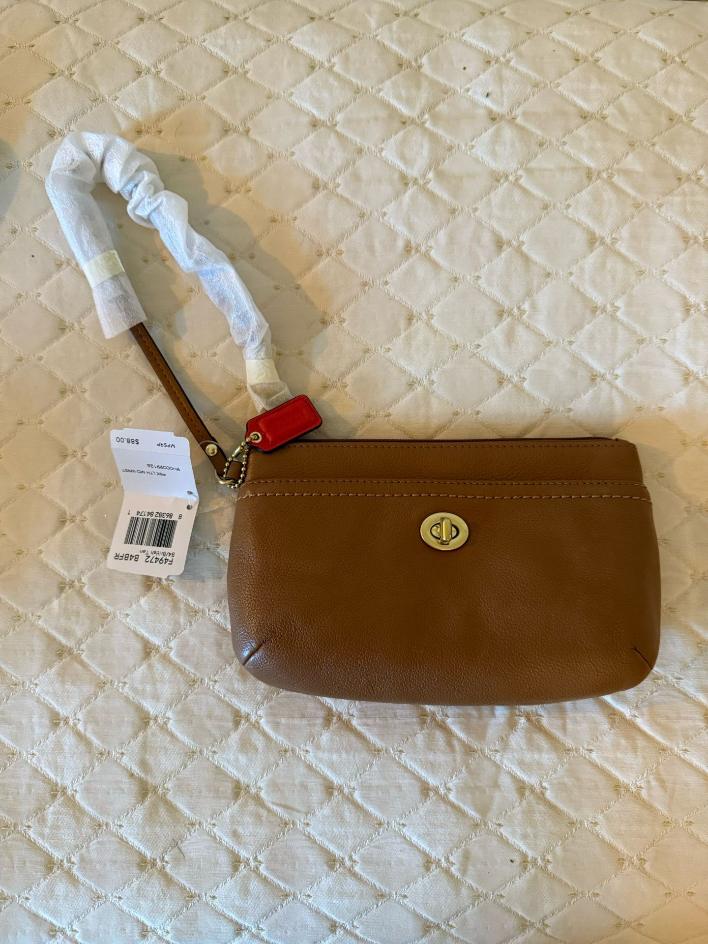 Coach Leather Wristlet