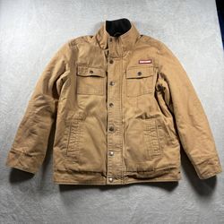 Craftsman Men’s L Brown Duck Canvas Quilted Lined Chore Jacket Workwear Carhartt